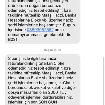 Clotie İcra SMS İ