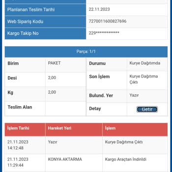 Sürat Kargo Yazır Şubesi Kargo Problemi