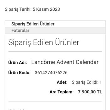 Lancome Paramı Geri Vermiyor