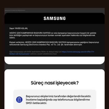 Samsung Hediye Kart Yalanı