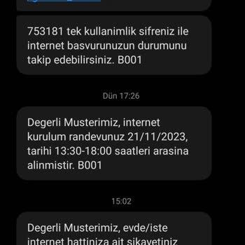 Türk Telekom Bağlantı Randevusuna Uyulmuyor.
