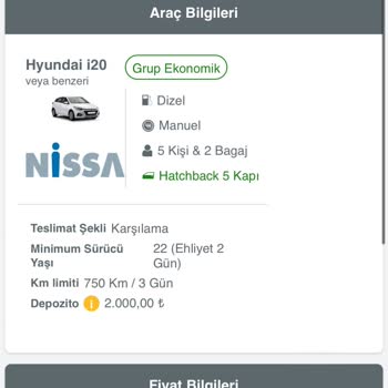 Nissa Car Rental Araç Kiralama Nissa