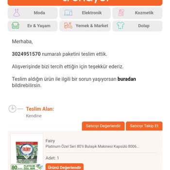 Trendyol SKT Geçmiş Ürün