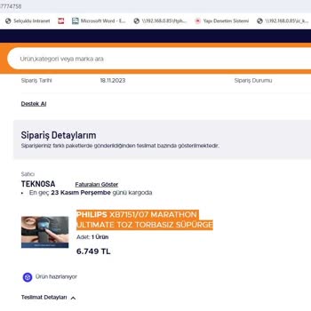 Teknosa Yanlış Ürünü Gönderiyor Ve Mağduriyet Yaratıyor