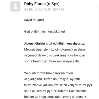 Mspy Para İade Ve Abonelik Sonlandırma