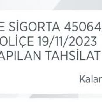 Türkiye Sigorta Özel Konut Sigorta Poliçesi İptali