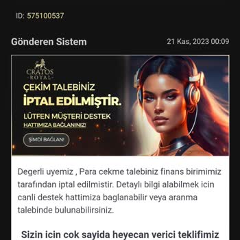 Cratos Royal Bet Paramı Ödemiyorlar, Yüksek Kazanç Sağladım Sildiler!