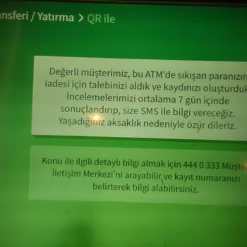 Garanti Bankası ATM Hatası Banka Ayıbı