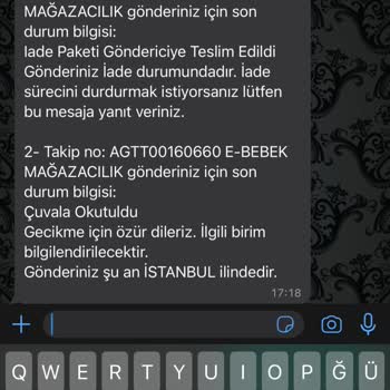 AGT Kurye (aynigunteslim.com) Kargonun Teslim Edilmemesi