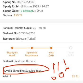 Etibeyaz Yanlış Sipariş Gönderip Üstüne Telefonu Suratıma Kapattılar