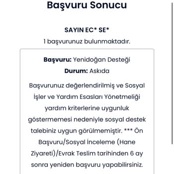İbb - İstanbul Büyükşehir Belediyesi Yeni Doğan Destek Paketi