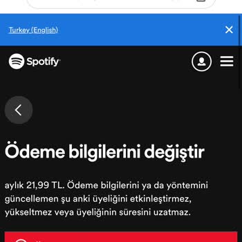 Spotify Da Ödeme Yaparken Troy Kartla Ödeme Kabul Etmemesi