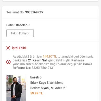 Trendyol Siparişimi İptal Etti