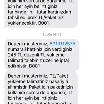 Türk Telekom İptal Edilen Paketin İptali Gözüktüğü Halde Tekrar Tanımlanması