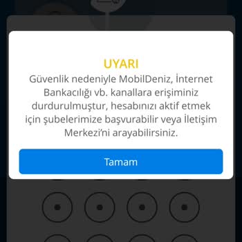Denizbank Güvenlik Nedeniyle Durduruldu