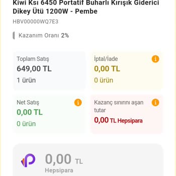 HepsiPay Link Gelir Kapsamında Papel Yüklemesi Yapılmıyor