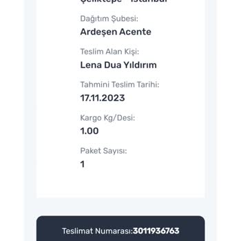 Sürat Kargo Teslim Edilmeyen Kargo