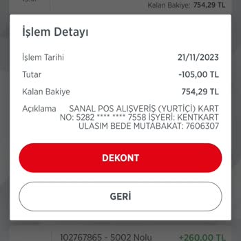 Kent Kart Dolum Gerçekleştirememe Sorunu