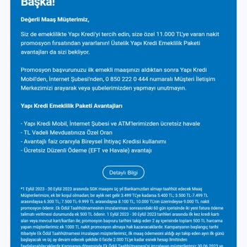 Yapı Kredi Bankası Mobil Bankacılığından Alınan Havale Ücreti