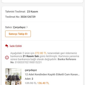 Trendyol Ürünün Teslim Edilmemesi