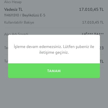 TEB Bankası Durduk Yere Parama El Koydu