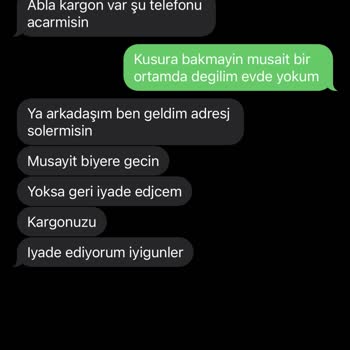 Gratis Kuryenizin Saygısızlığı Ve Kargomun Bana Sormadan İade Edilmesi