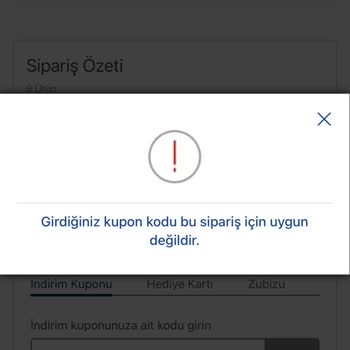D R İndirim Kuponumu Kabul Etmiyor