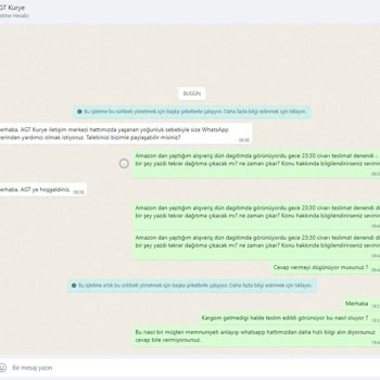 AGT Kurye Teslim Edilmeyen Gönderi