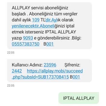 Playweez Borcu Üyelik İçerik Haberleşme Ücreti