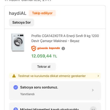 Hepsiburada Ürünüm Kargodayken İzinsiz İade Edildi