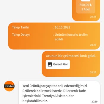 Enzelo Kusurlu Ürün İadesi