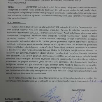 Bankacılık Düzenleme ve Denetleme Kurumu Birevim Sözleşme Şartlarına Uymuyor