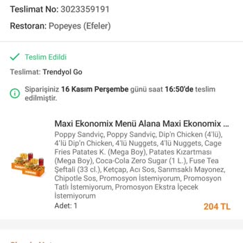 Trendyol Yemekten Verdiğim Sipariş Eksik Çıktı Ve Komik İade Tutarı