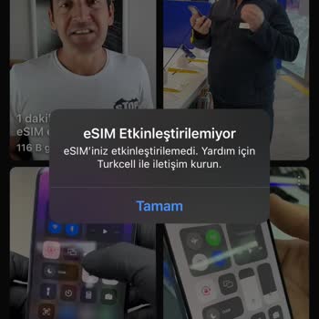 Turkcell E-sim Aktif Olmuyor