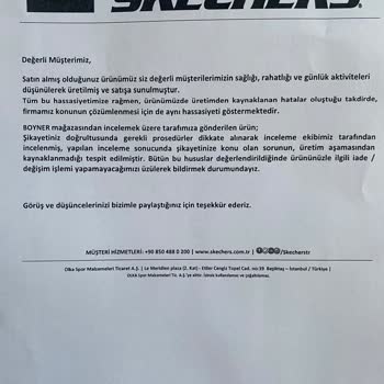Skechers 1.5 Ayda Erimiş Ayakkabı Sorunu