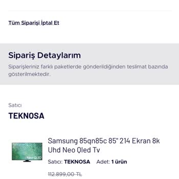 Teknosa 8K Diye Tanıttığı TV 4K Çıktı