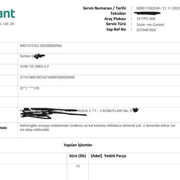 Vaillant Servisi Arızayı Çözemiyor Ama Garanti Uzatmaya Çalışıyor