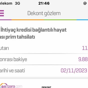 Enpara'da 0 Faizli Krediden Hayat Sigortası Kesintisi
