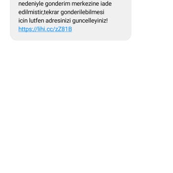 Kargo İadesi SMS Kafa Karışıklığı