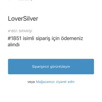 Lover Silver Siparişimden Haber Yok Kargoya Verilmiyor