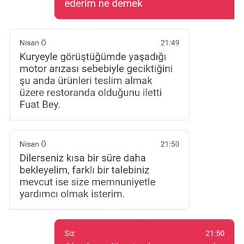 Yemeksepeti Sipariş Gecikmesi Ve İptali