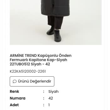 Armine Trend Ürünüm Gelmedi, İade Yapılmadı