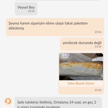 Trendyol Yemek İade Ve Değişim Yapmıyor