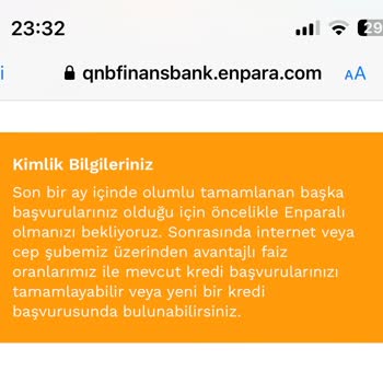 HangiKredi Enpara Kredi Başvuru Sürecinde Yaşanan Sorun