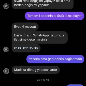 Guerra Wear Değişim Yapmak İstiyorum Kimse İlgilenmiyor Cevap Veren Yok