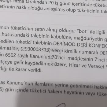 Derimod'un Yalandan Ürünlerine Garanti Vermesi