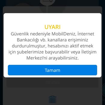 Denizbank Mobil Bankacılık Blokesi