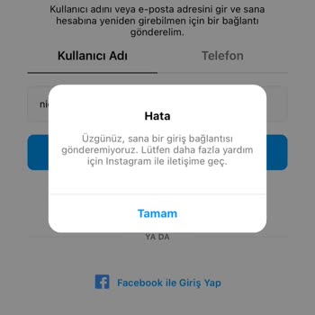 Instagram Hesabıma Giremiyorum