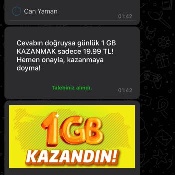 BİP Ve Turkcell Ortak İş Birliği İnternet Yüklenmedi Ücreti Yansıtıldı
