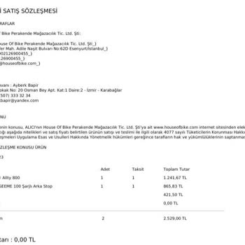 House Of Bike Ücretsiz Kargo Beklerken Ek Ücret Şoku!